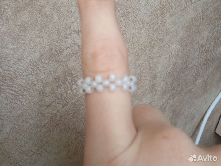 Кольцо из бисера