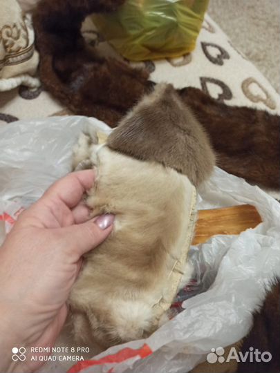 Меховой воротник норка