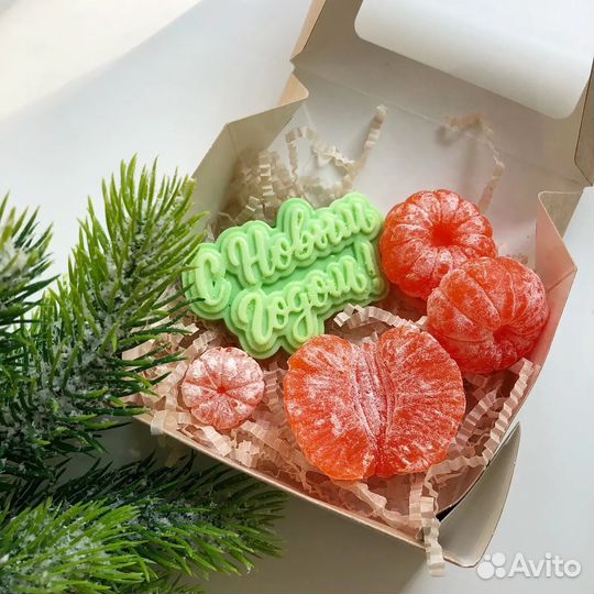 Мыло ручной работы, новый год 2024