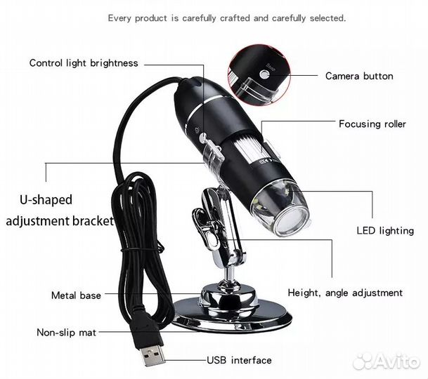 Цифровой usb микроскоп