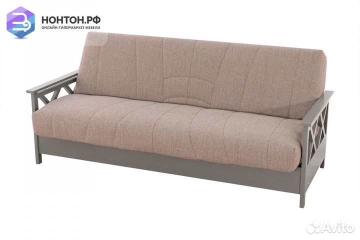 Диван книжка Ручеек Массив светло-бежевый