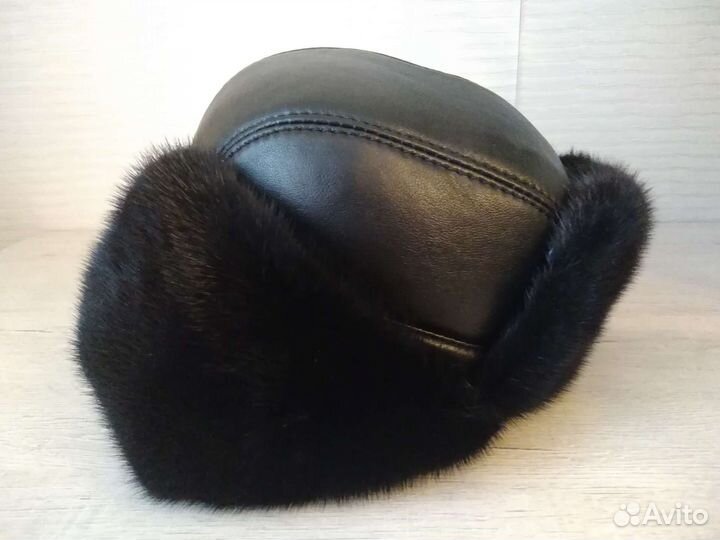 Шапка (кожа и мех)