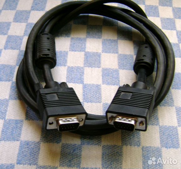 Кабель VGA 180 см, б/у, исправный