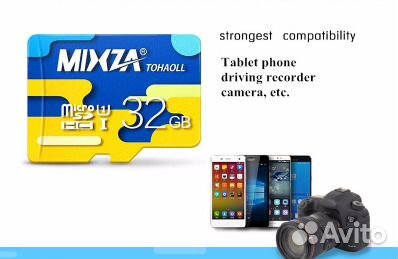 Карта памяти microSD 32Gb 10 class микро сд 32гб