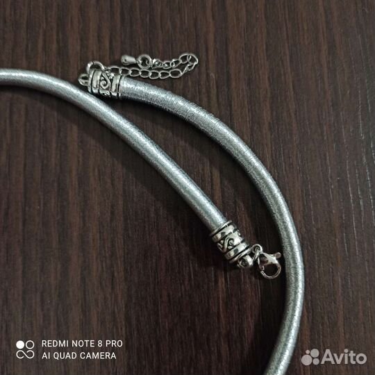 Колье и серьги хлопковый жемчуг