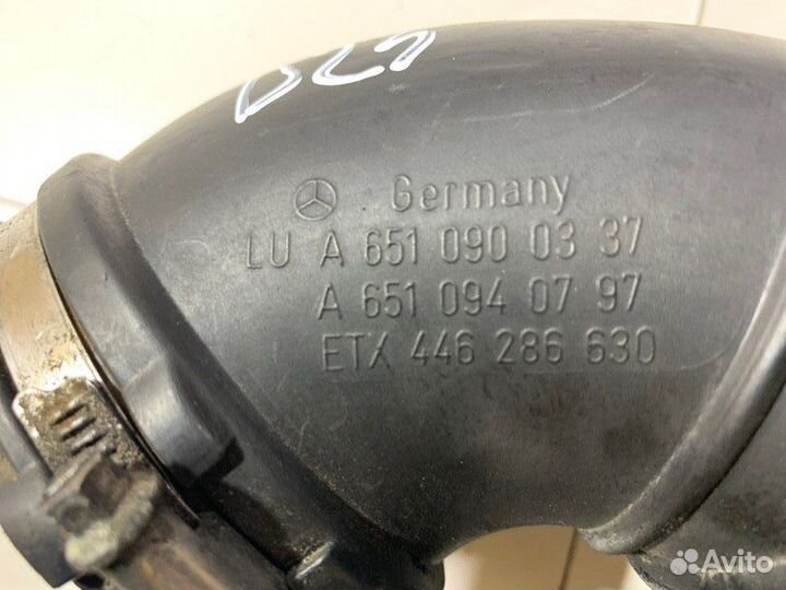 Патрубок воздушного фильтра Mercedes W212 OM651