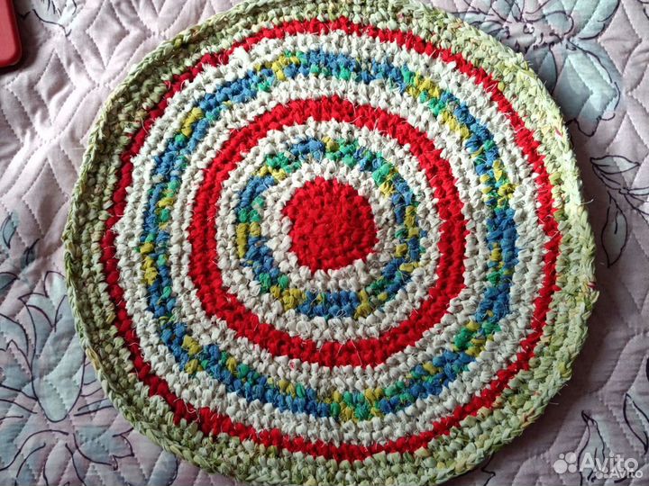 Коврики круглые вязанные