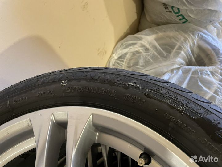 Bridgestone Turanza ER300 245/45 R18 и 275/40 R18 99Y