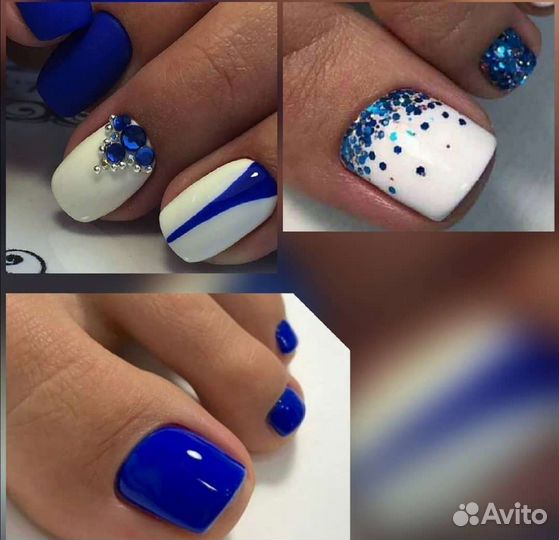 Педикюр с покрытием гель лак