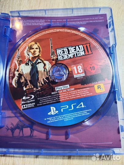 Red dead redemption 2 ps4 диск