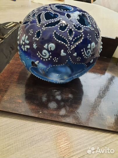 Керамический подсвечник ручной работы