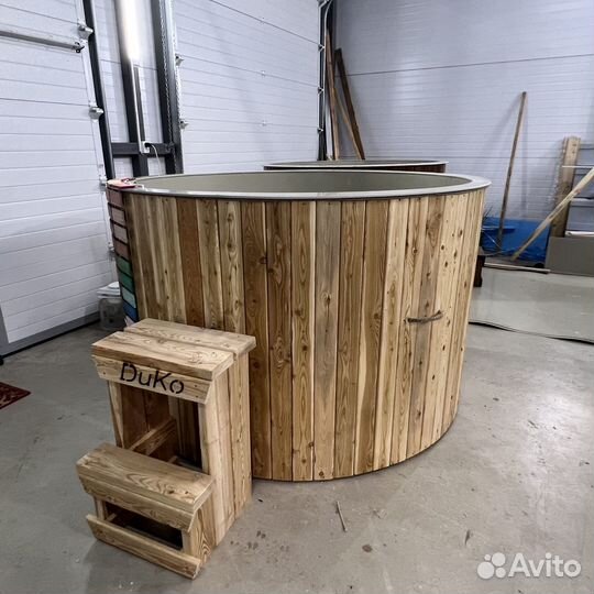 Банный чан, купель на дровах