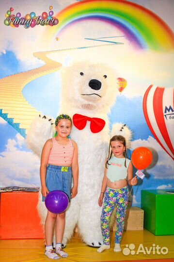 Ростовая кукла белый мишка