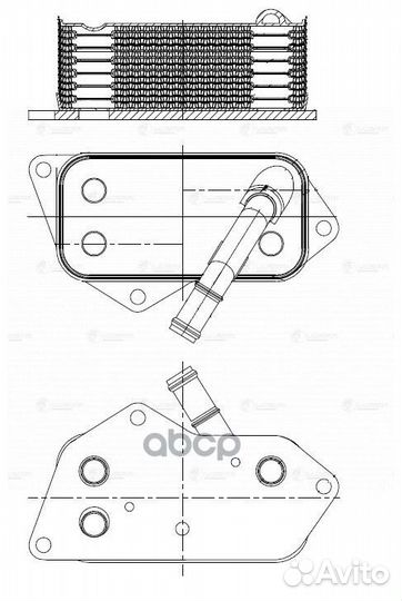 Радиатор масляный BMW 5 (03) /X5 (06) LOC2633
