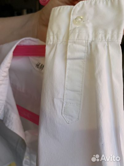 Рубашка белая для девочки H&M