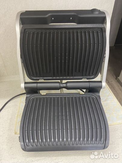 Электрогриль Tefal Optigrill+ GC712D34 серебристый