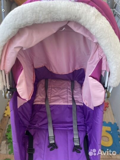 Санки-коляска с колесами