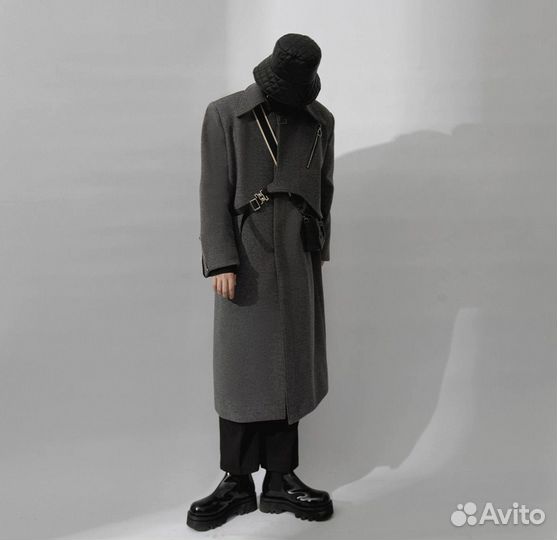 Пальо Rick Owens type Grey Coat