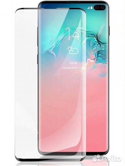 Защитное стекло 6d samsung s10+