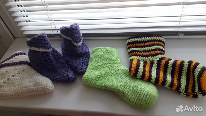 Вязаные носки