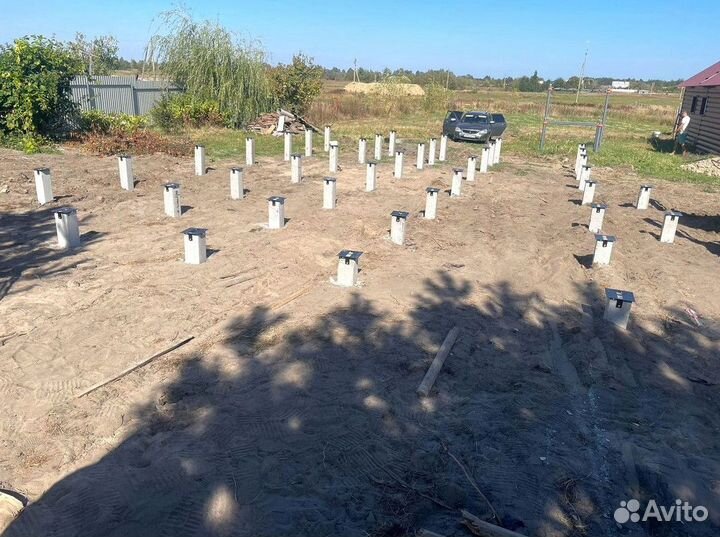 Забивные сваи.Монтаж под ключ за 1 день