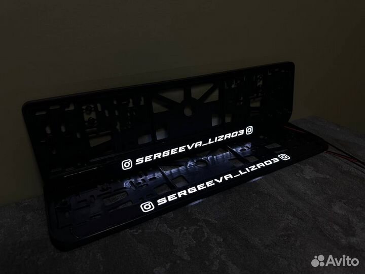 Рамка номерного знака led подсветка