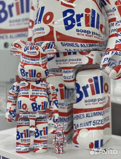 Bearbrick 100 400 1000 Andy Warhol Brillo