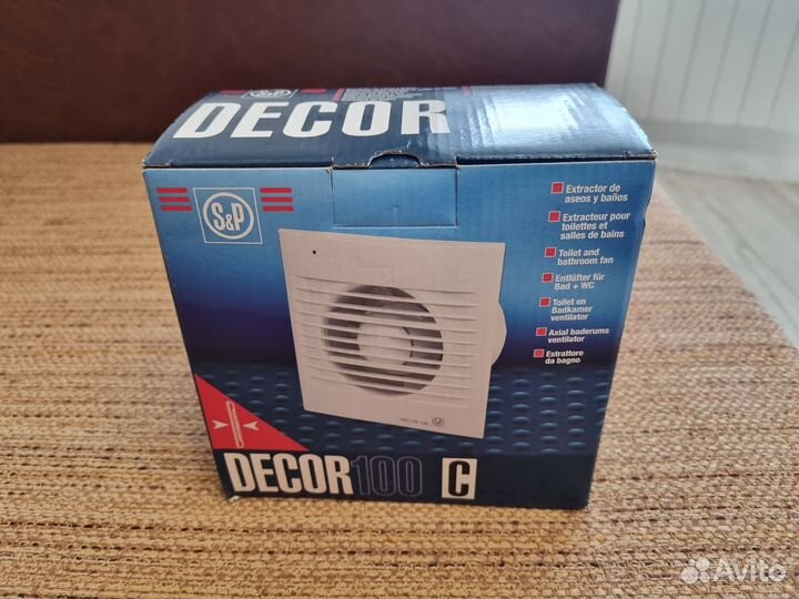 Вентилятор вытяжной Soler&Palau Decor 100С новый