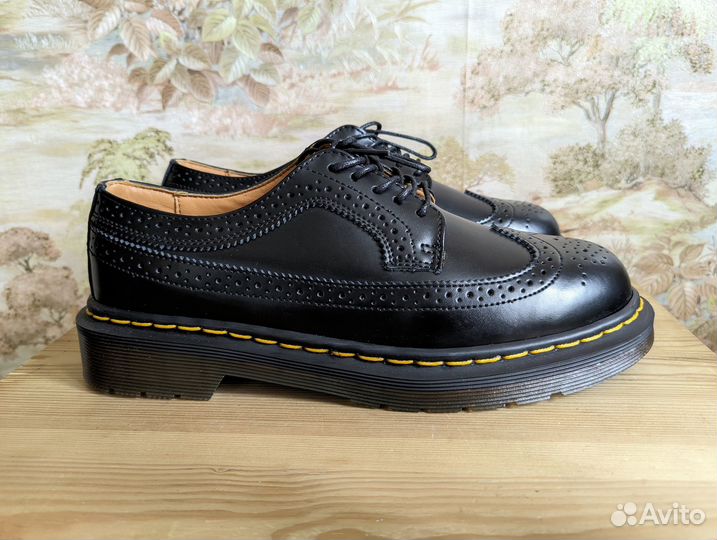Ботинки Dr. Martens 3989 Brogue в чёрном цвете