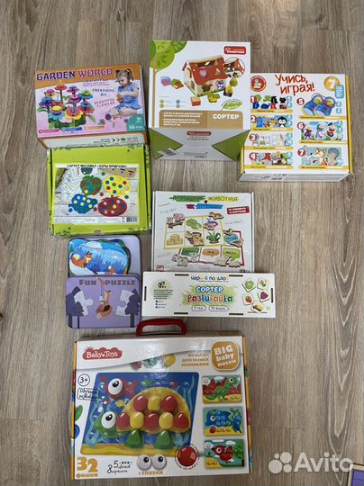 Развивающие игрушки от 2 лет пакетом