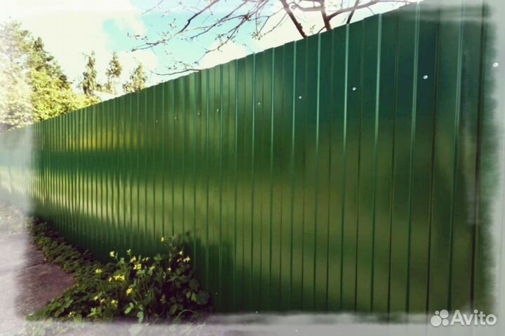 Забор из профнастила