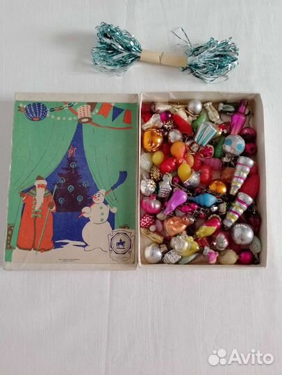 Набор ёлочных игрушек малютка родная коробка 80 шт