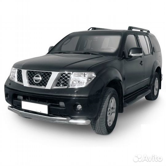 Защита переднего бампера Nissan pathfinder (2004)