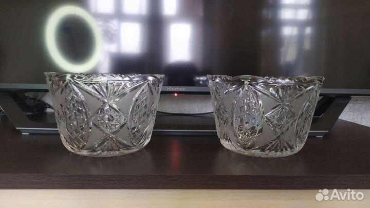 Хрустальные салатники, конфетницы и другие изделия