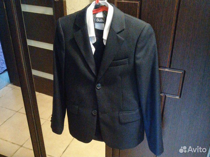 Школьный костюм для мальчика 134 синий