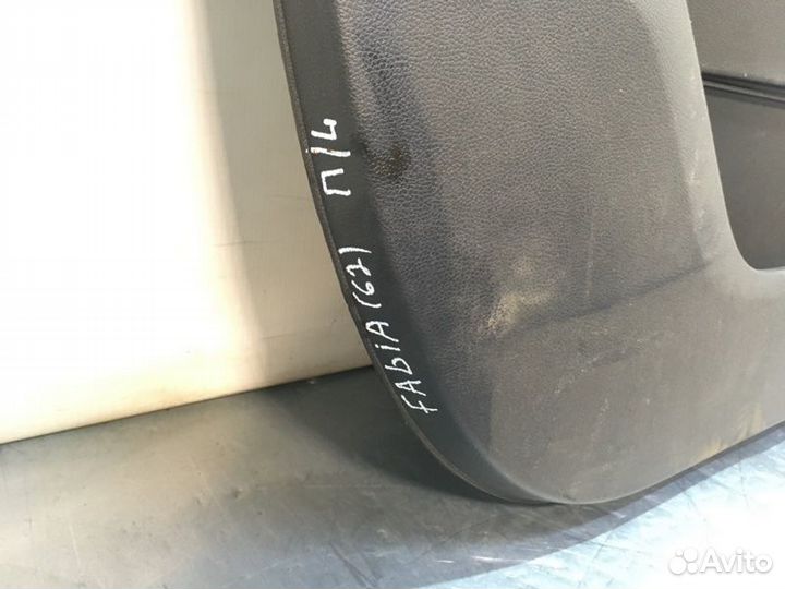 Обшивка двери передняя левая Skoda Fabia 2 cgpa