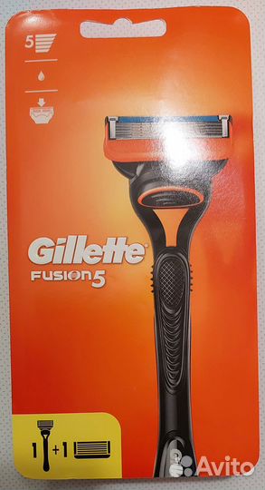 Бритва Gillette Fusion 5 (оригинал, 2 кассеты)