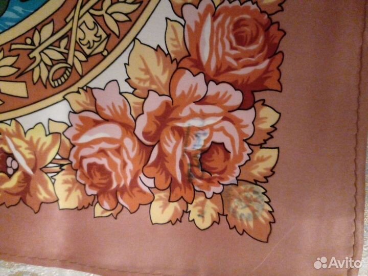 Павловопосадский платок шелковый новый