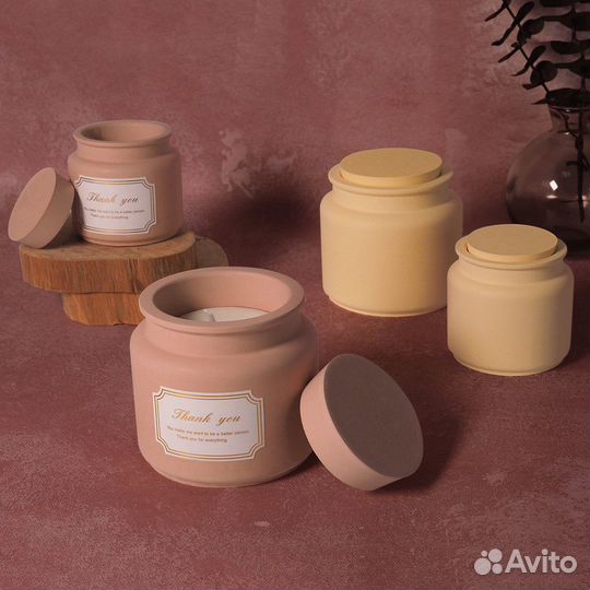 Силиконовая форма подсвечник с крышкой для гипса