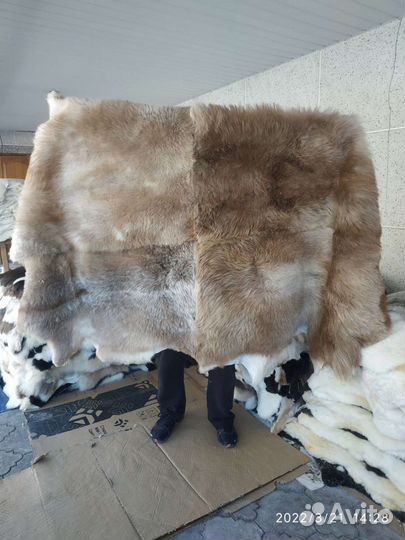 Одеяло- ковер из натуральных овечьих шкур