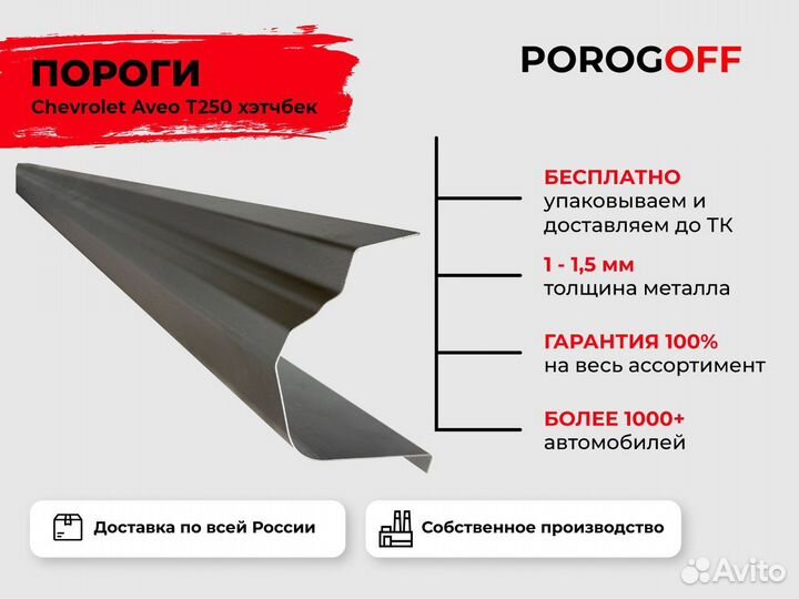 Ремонтные пороги Chevrolet Lanos Седан