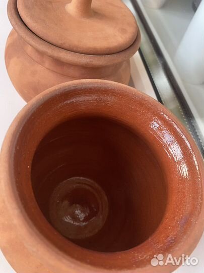 Горшки керамические.Ручная работа.Цена за набор