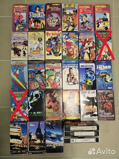 Видеокассеты vhs мультфильмы, фильмы