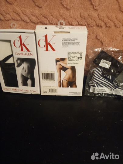 Трусы женские набор calvin klein