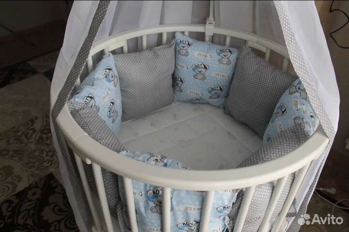 Балдахин и бортики в кроватку