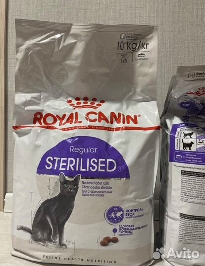 Корм для кошек royal canin sterilised 37 10 кг