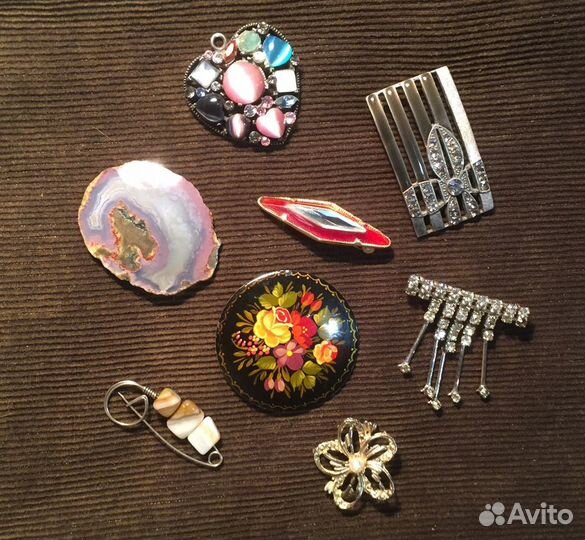 Броши винтажные. Подвески