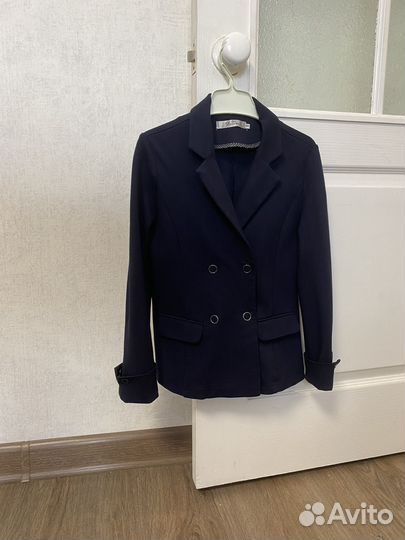 Школьный пиджак синий для девочек