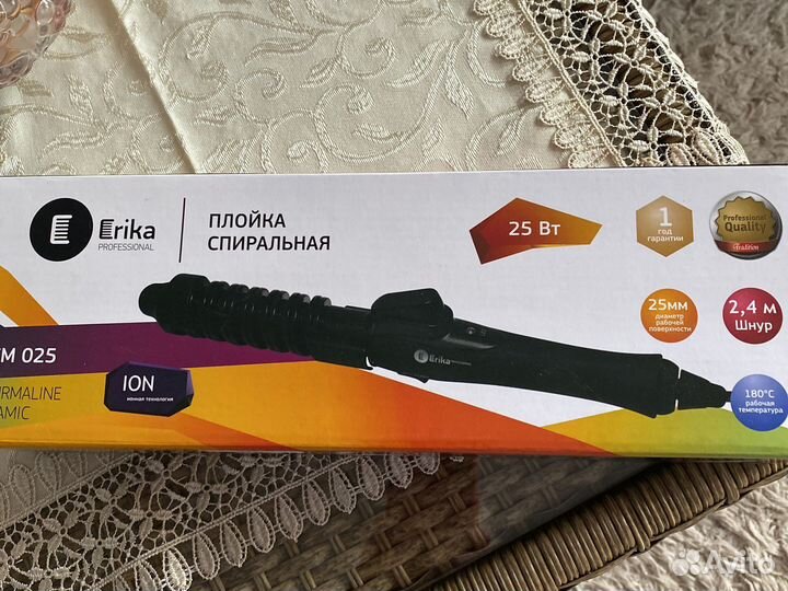 Плойка спиральная для волос новая