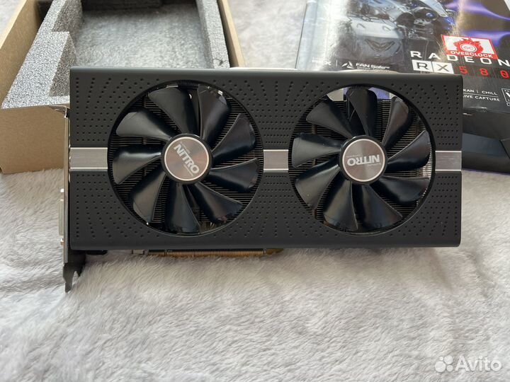 Видеокарта rx580 8gb sapphire nitro+
